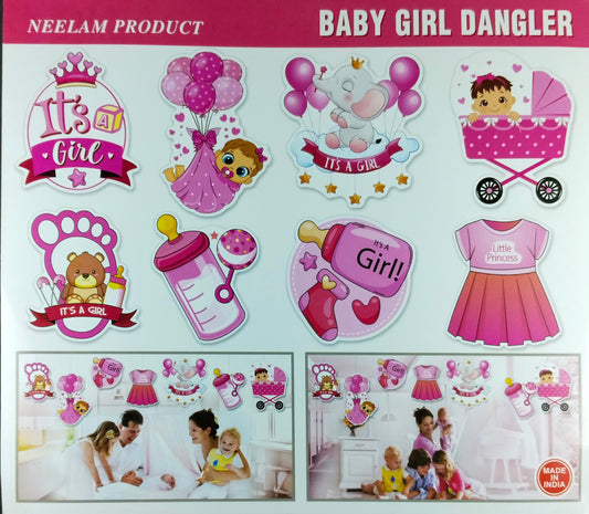 Welcome Baby Danglers - Girl
