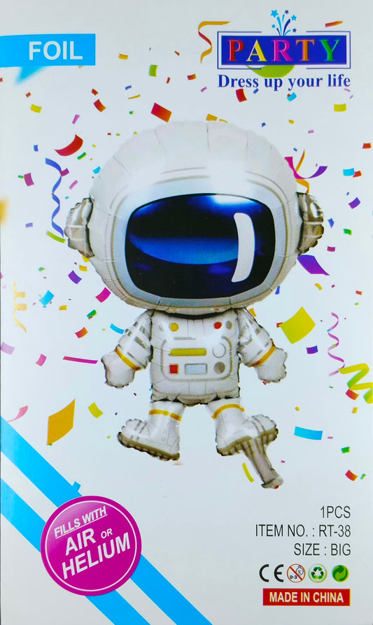 Space Astronaut Theme Single Foil Balloon