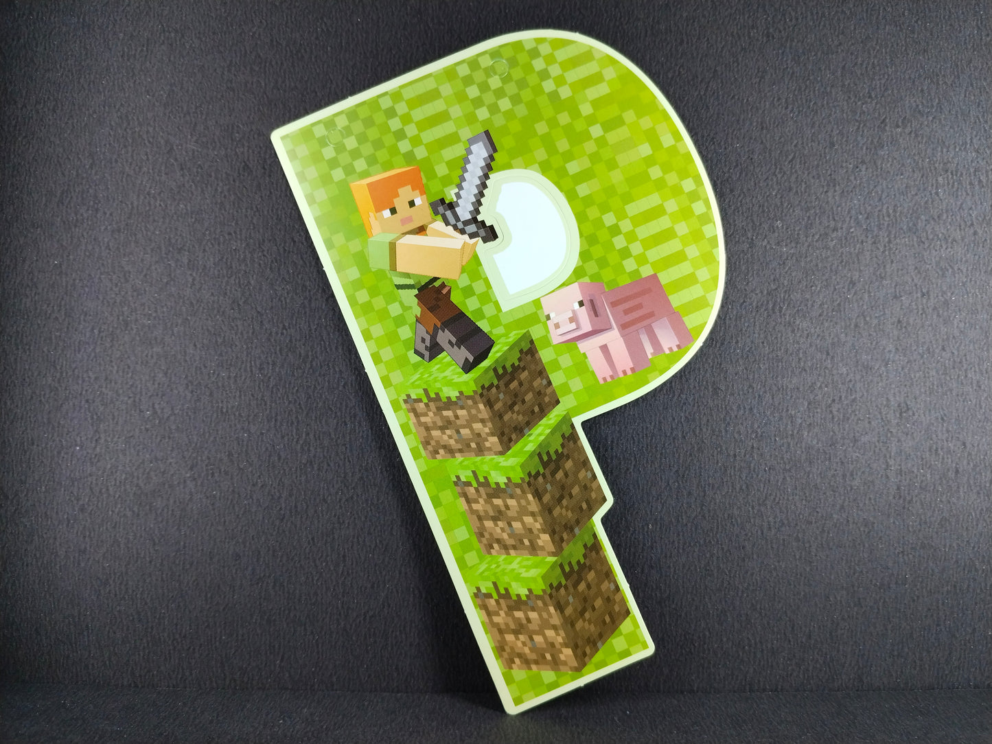 Birthday Banner - Mine Craft Theme for Simple birthday decorations at Home