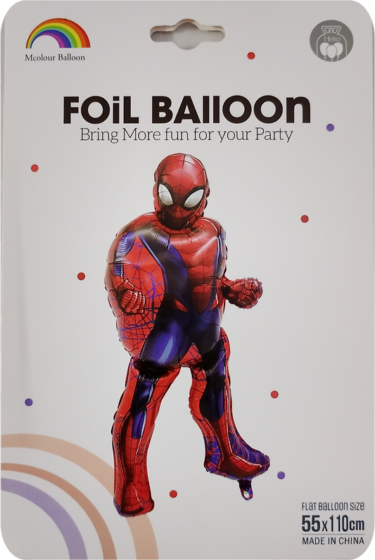 Spiderman Foil Balloon – Single Piece (55 × 110 cm) - Jack&Jinn