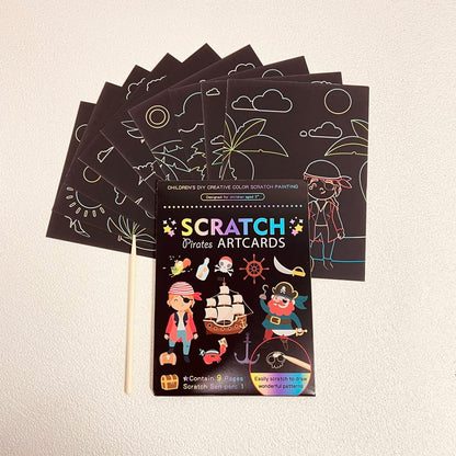 Pirates Art Cards and Scratch Book