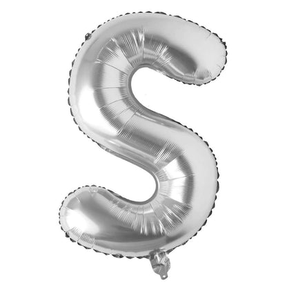 Alphabets Foil Balloon - Silver - 16 Inch