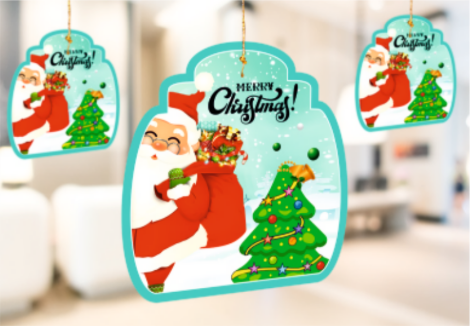 Happy New Year Paper Decorative Hangning - 1 Pack of 10 Pieces