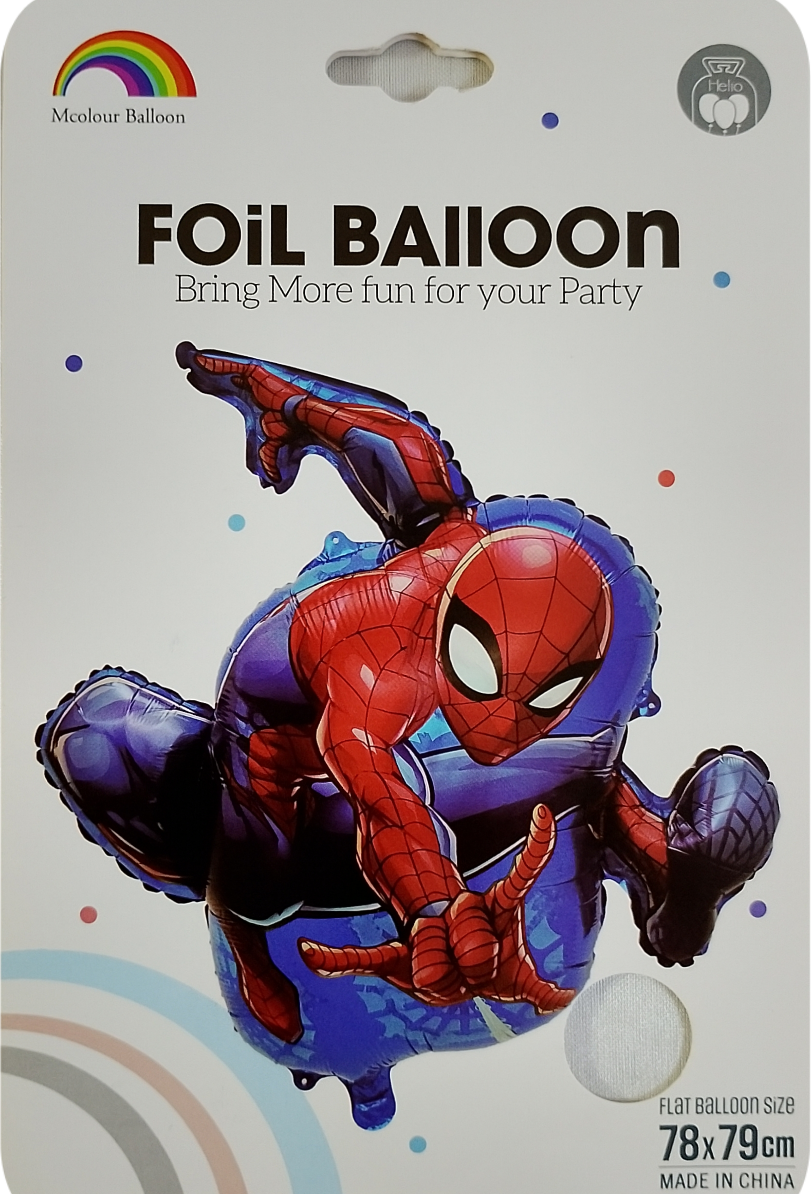 Spiderman Foil Balloon – Action Pose Design (Single Piece, 78 × 79 cm) - Jack&Jinn