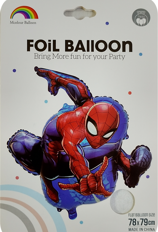 Spiderman Foil Balloon – Action Pose Design (Single Piece, 78 × 79 cm) - Jack&Jinn