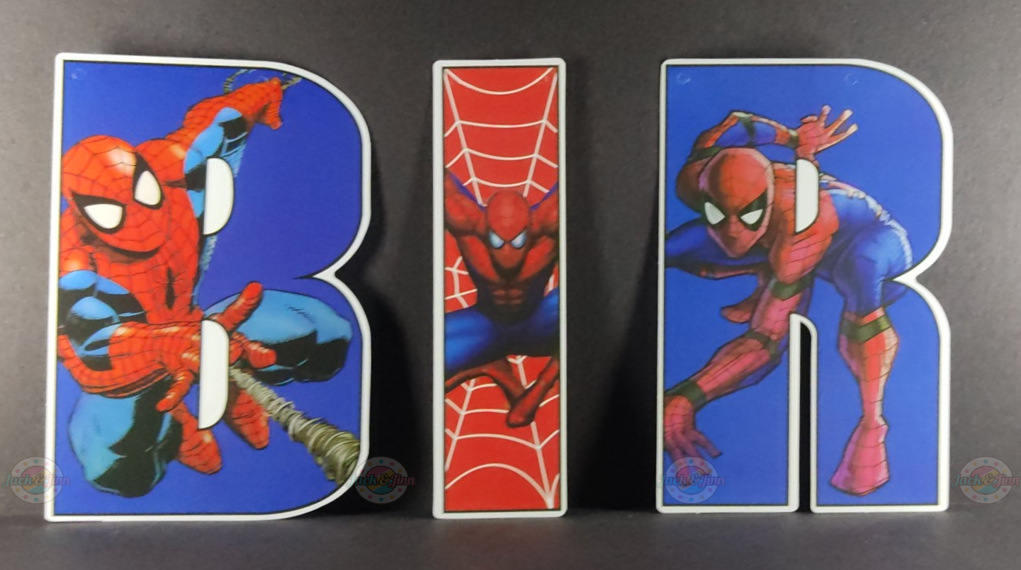 Birthday Banner - Spiderman Theme for Simple Birthday Decorations at Home