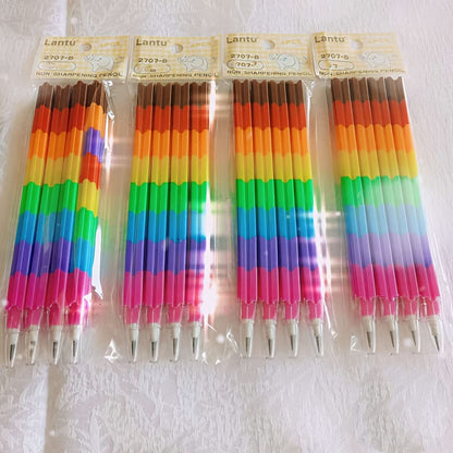 Stacking Pencil - Non Sharpening - Multi Color - 1 piece