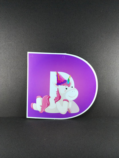 Birthday Banner - Unicorn Theme for Simple birthday decorations at Home