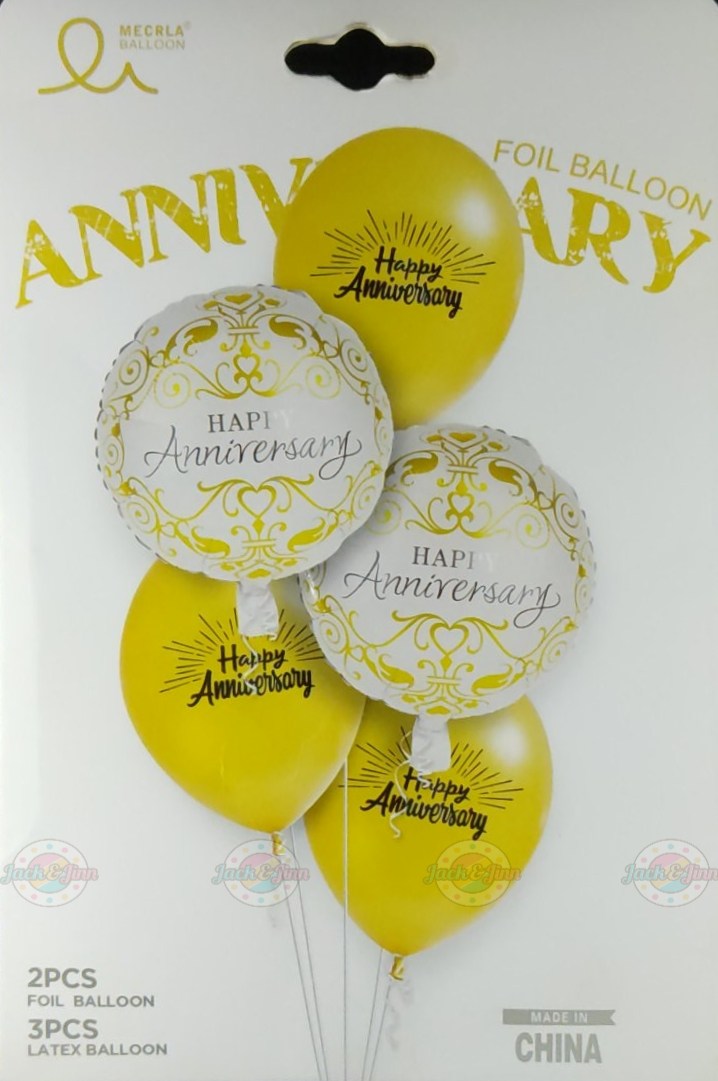 Anniversary Foil Balloon Set