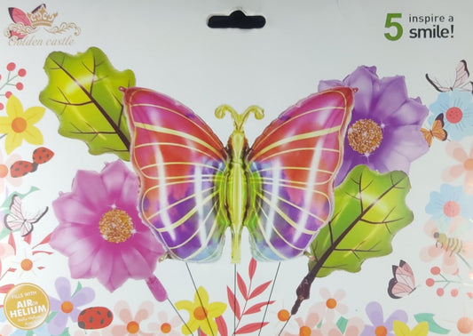 Butterfly Foil Balloon - 5 pieces set for Simple Birthday Decorations at Home