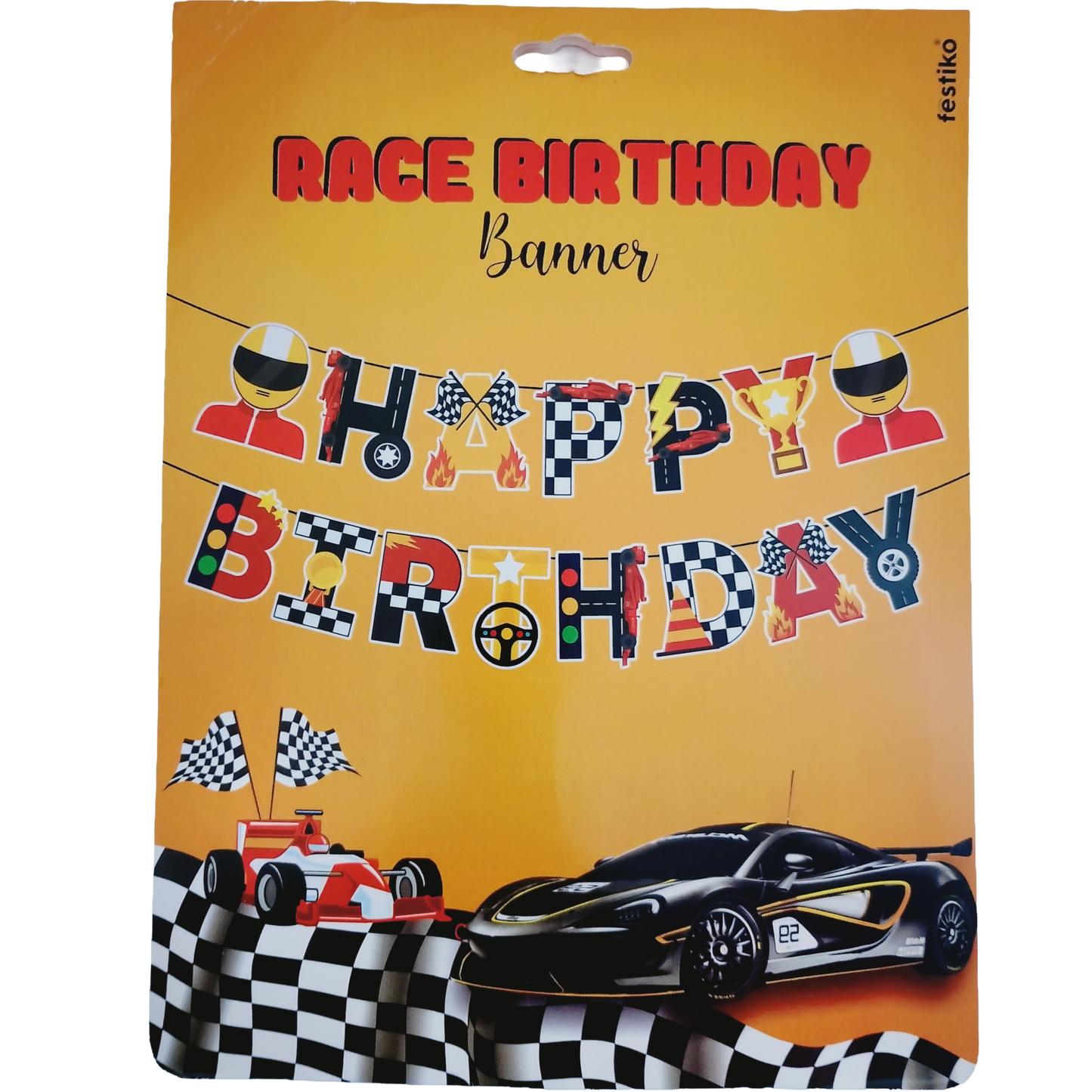 Car Happy Birthday Banner – Car Theme Birthday Décor (Rs. 150/-)