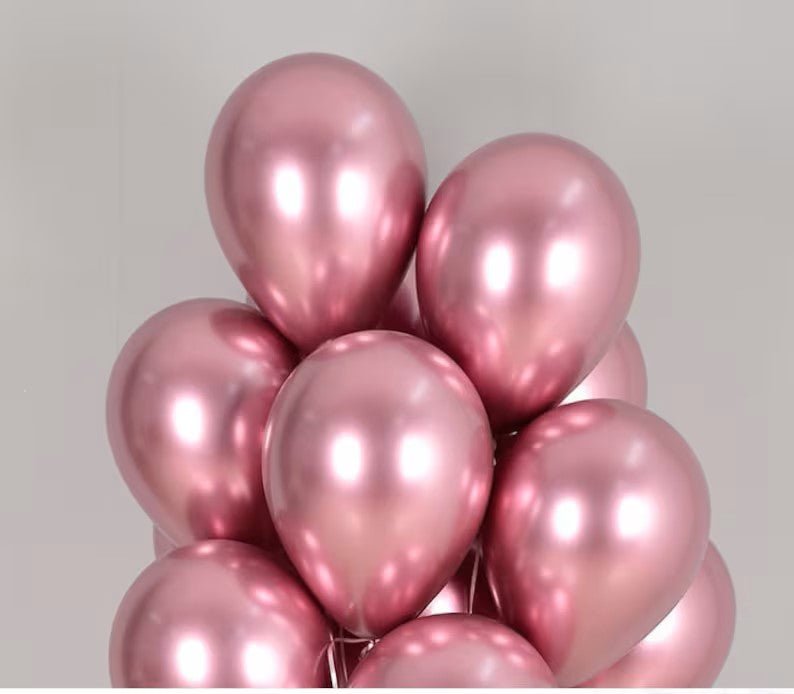 Light Pink Chrome Balloons