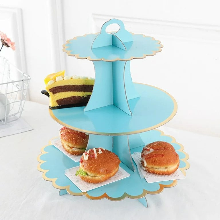 Cup Cake Stand - 3 Tier for Birthday Decorations at Home