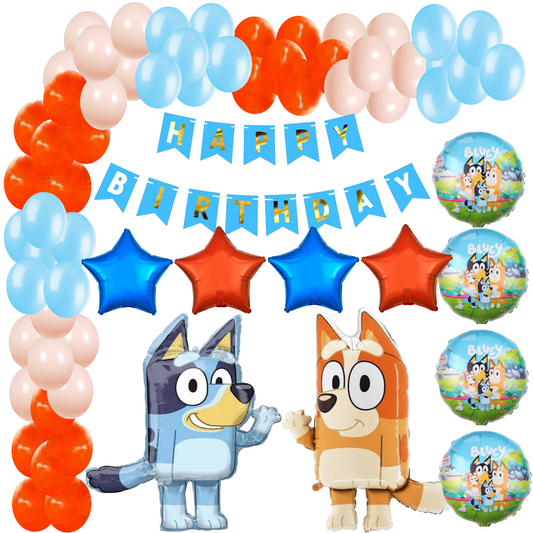 Bluey Theme Birthday Decoration Kit