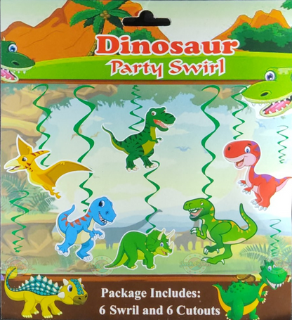 Dino Theme Swirls and Cutouts
