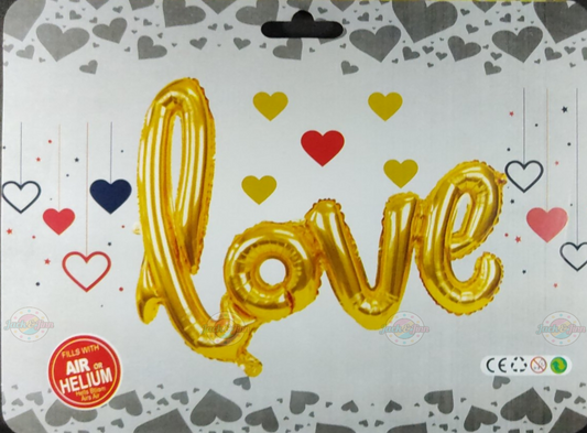 Love Foil Balloon - Gold