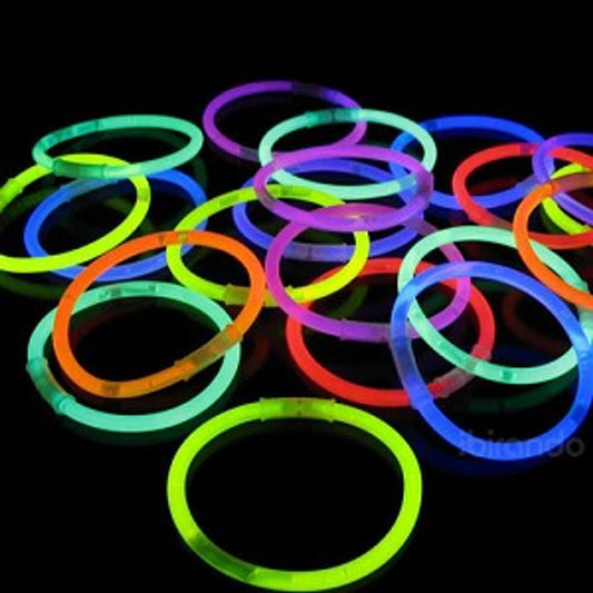 Neon Bracelets | Neon Glow in The Dark Bangles Sticks for Parties - 10 pieces pack