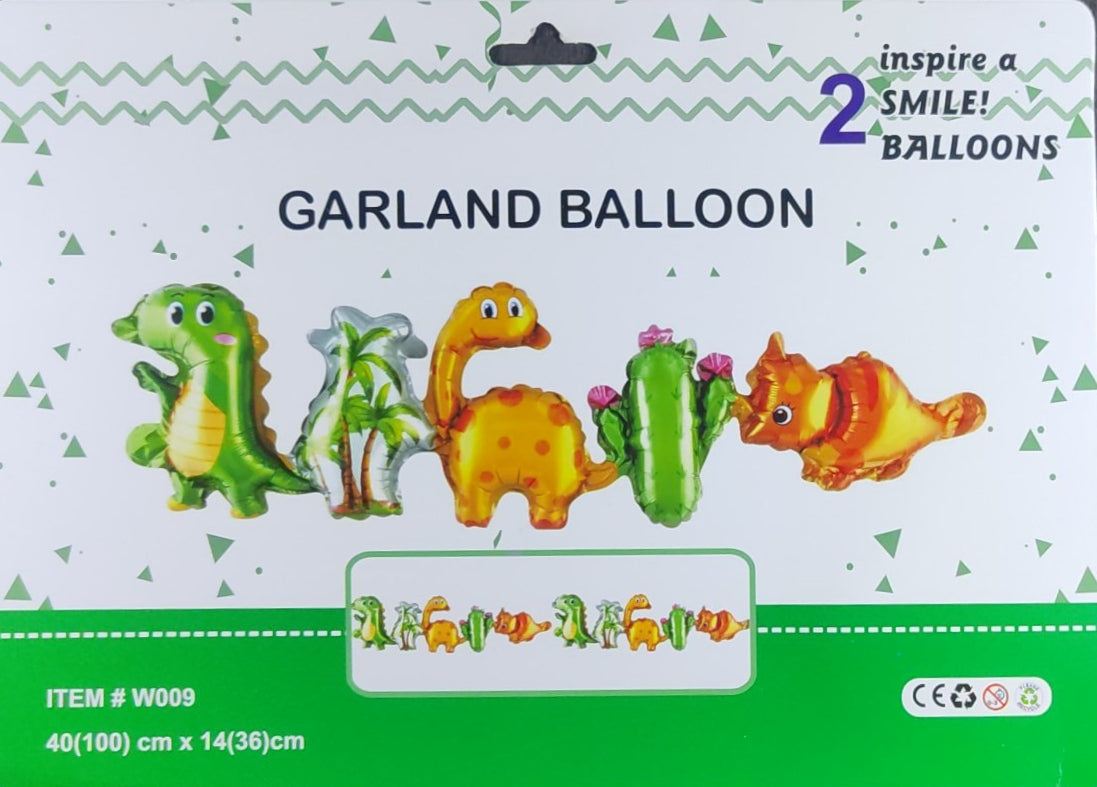 Dino Garland Balloons