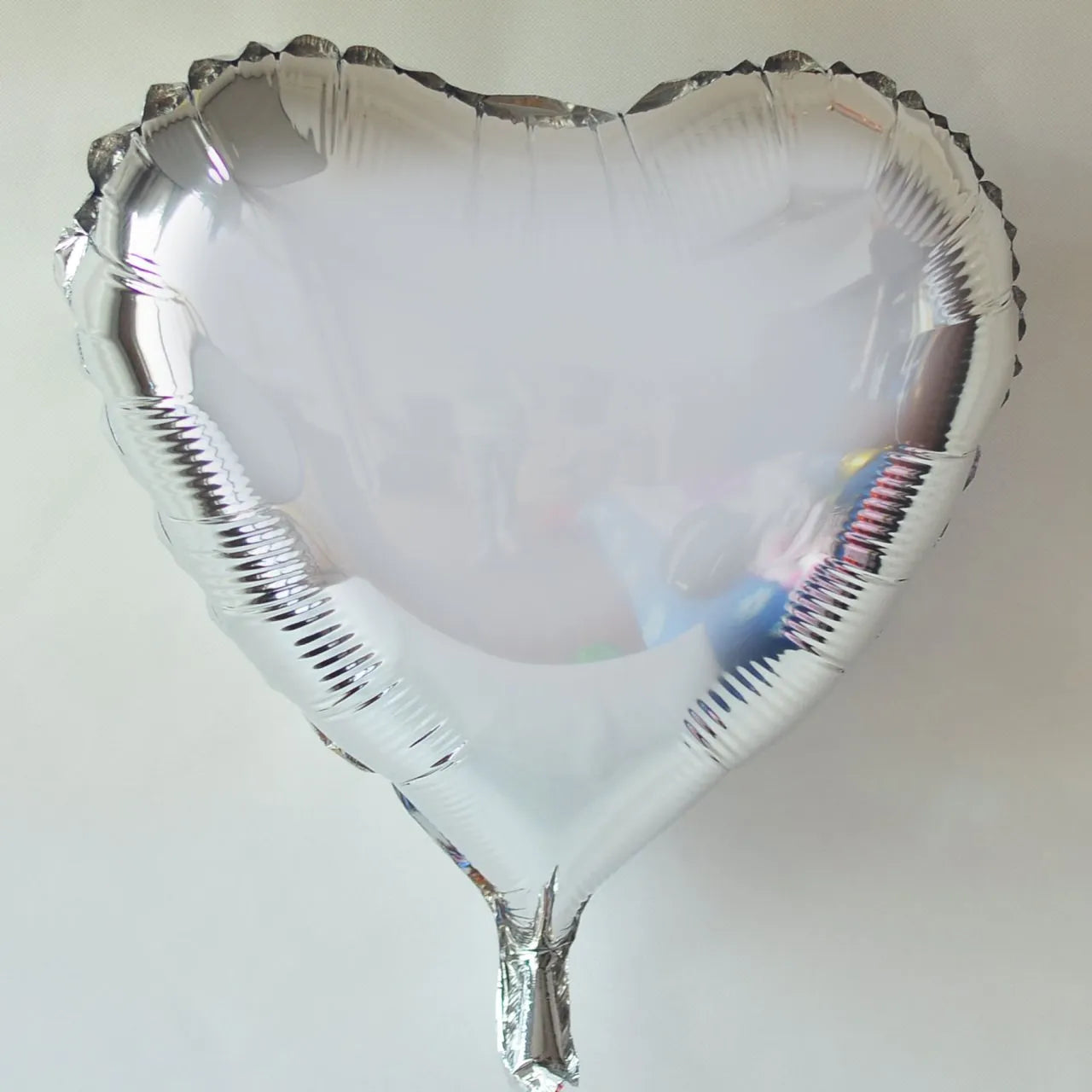 Silver Heart Foil Balloon - 18 Inch