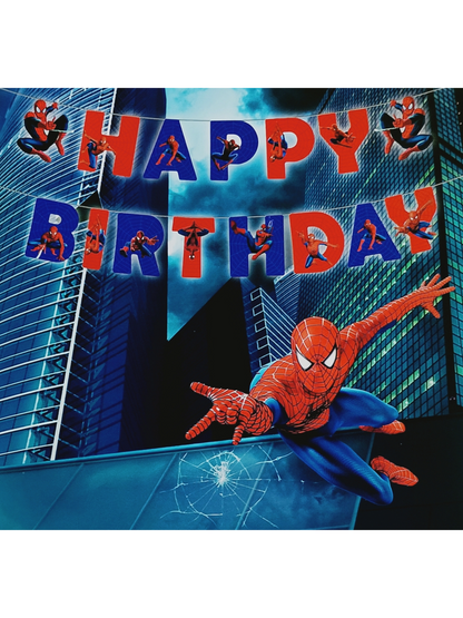 Spiderman Happy Birthday Banner – Spiderman Birthday Decorations - Jack&Jinn
