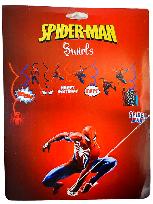 Spiderman 12-Piece Hanging Swirl Decorations – Spiderman Décor - Jack&Jinn